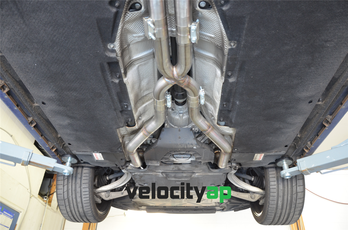 Audi RS5 Stainless Steel XPipe Resonator Deletes Velocity Automotive