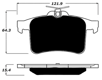 Jaguar Porterfield R4-S Brake Pads Rear AP 1449