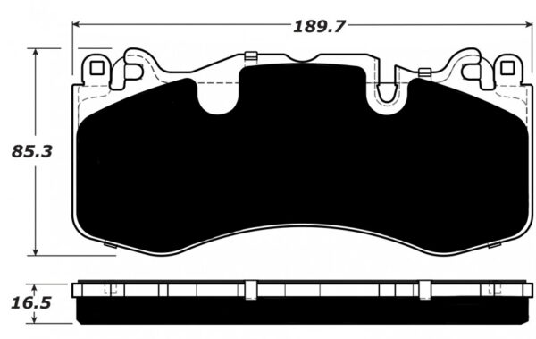 Aston Martin Porterfield R4-S Brake Pads Front AP 1990 - Image 2