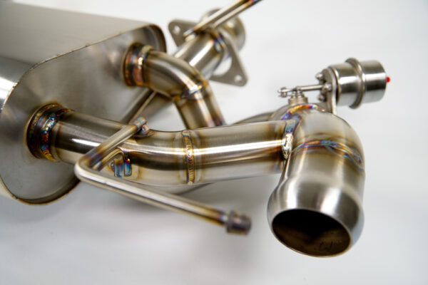 High-performance Valvetronic stainless steel exhaust for Aston Martin DB9, DBS, Virage, and Vanquish.