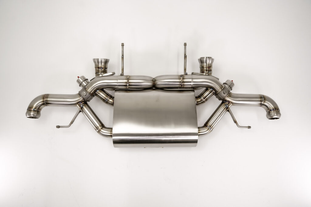 Aston Martin V8 Valvetronic by Velocity AP – High-performance exhaust system for enhanced power and sound.