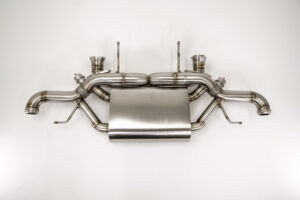 Aston Martin V8 Valvetronic by Velocity AP – High-performance exhaust system for enhanced power and sound.