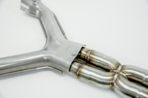 Velocity AP X-Pipe Center Exhaust for Aston Martin V12 Models – DB9, DBS, Virage, Vanquish
