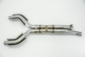 Aston Martin V8 Vantage X-Pipe Center Exhaust System by Velocity Automotive Performance – Dyno Proven Gains