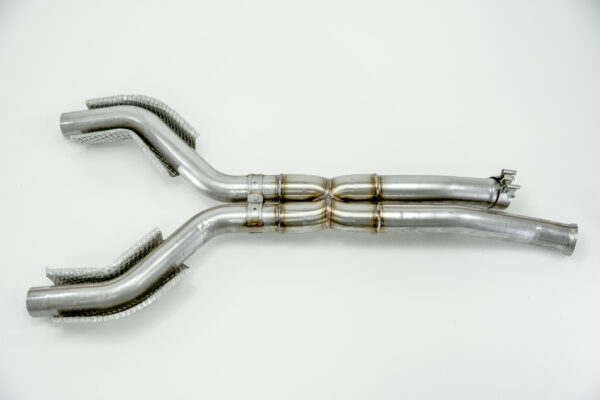Aston Martin V8 Vantage X-Pipe Center Exhaust System by Velocity Automotive Performance – Dyno Proven Gains