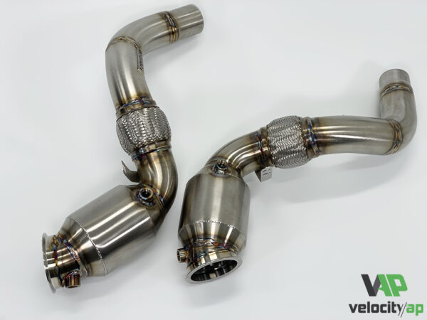BMW M5 F10 & M6 F12 F13 Euro 6 300 Cell Sport Cat Downpipes for 4.4L Twin Turbo V8
