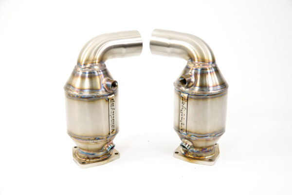 Porsche 997 Turbo 200 Cell Sport Catalysts – VelocityAP Bolt-On Performance Exhaust Upgrade