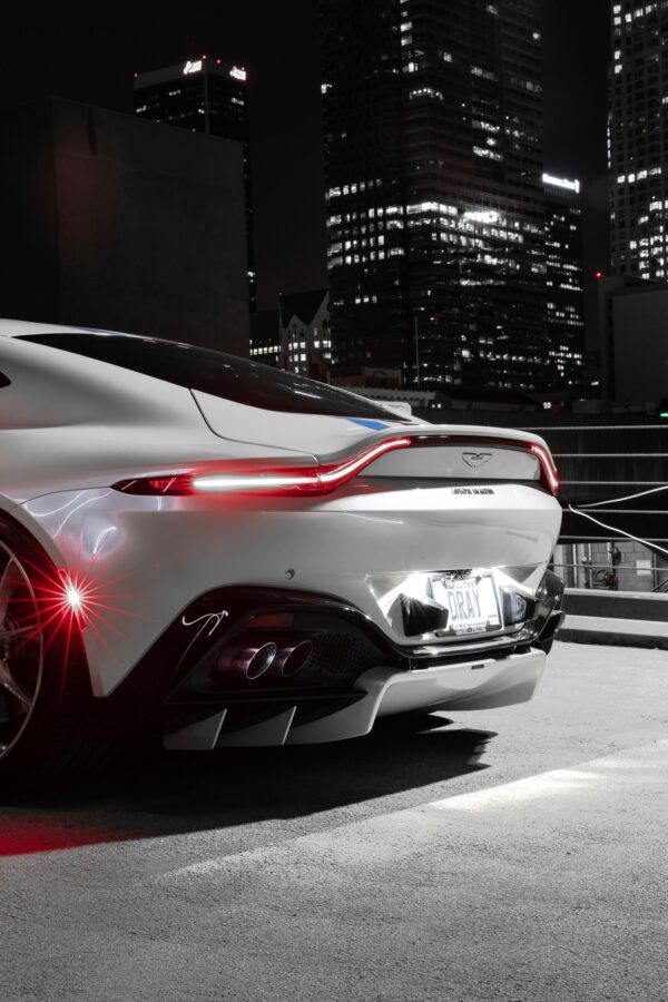 Sport Exhaust Tips/Tail Trim Set for 2018-on Aston Martin V8 Vantage - Image 2
