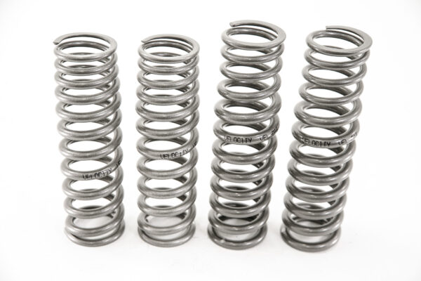 VelocityAP progressive tapered lowering springs installed on Aston Martin Vanquish and DBS for improved stance, ride quality, and handling performance.