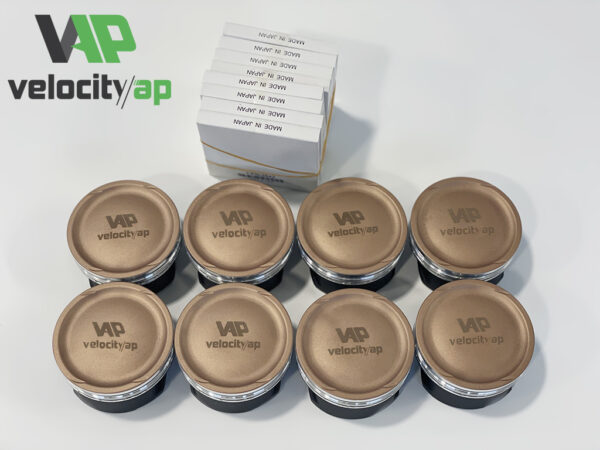 VelocityAP Stage 3 Forged Piston Set for Jaguar Land Rover AJ133 5.0 Supercharged Engine