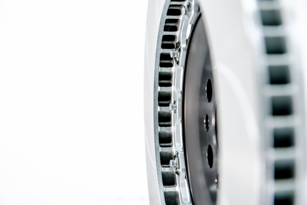 2-Piece F-Pace SVR rotors and Integrated Spacers