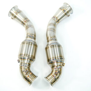McLaren GT 300 Cell Euro 6 Ultra-High Temp Sport Catalyst Pipes with factory-style inlet flange