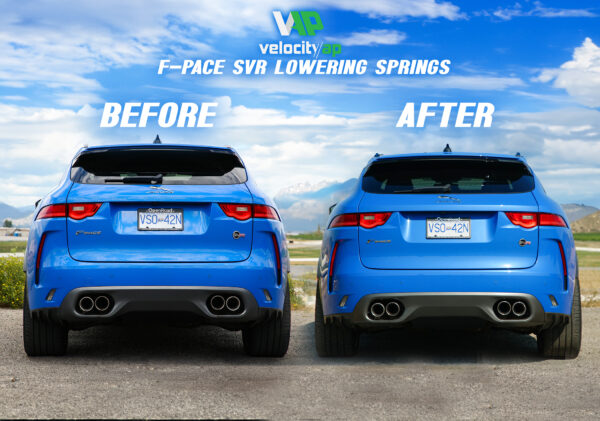 VelocityAP Lowering Springs for Jaguar F-Pace – Set of 4, 32mm Drop, Performance Suspension Upgrade