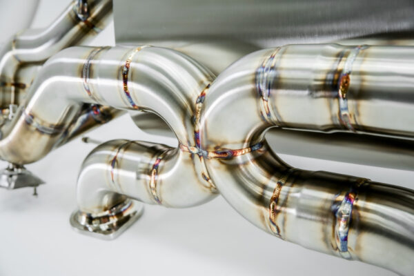VelocityAP valved X-pipe exhaust system for Aston Martin DB12 4.0TT – bolt-on upgrade for enhanced sound and performance