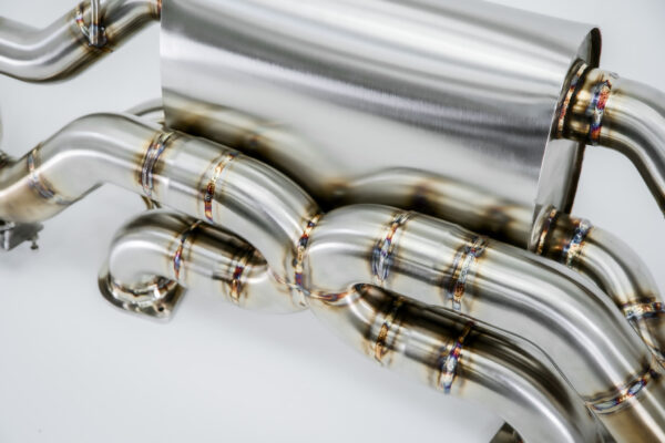 VelocityAP valved X-pipe exhaust system for Aston Martin DB12 4.0TT – bolt-on upgrade for enhanced sound and performance
