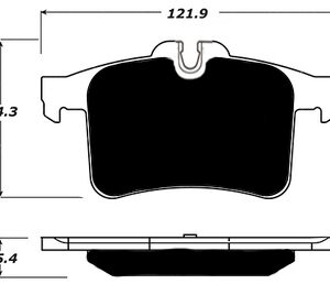 Jaguar '13-'15MY XKR/XKR-S Rear Brake Pads R4-S AP1747